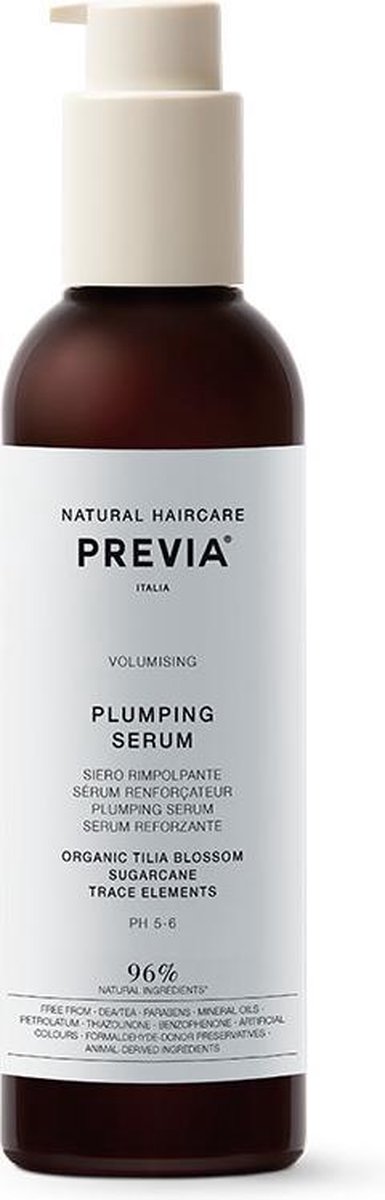 Previa Natural Haircare Volumising Plumping Serum Fijn Haar 200ml - Biologische natuurlijke serum