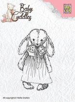 CSBC002 Clear Stamps Baby Cuddles Cuddly girl - stempel Nellie Snellen - konijn meisje