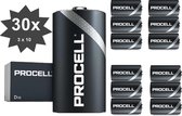 PROCELL  LR20 D Alkaline batterij - 30 Stuks (3 pakjes a 10st) -