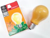 GLOEILAMP E27 - Standaard  (peertje) - ORANJE / FLAME - Anti-insect 60W General Electric (10 STUKS)