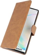 Book Case Hoes voor Samsung Galaxy Note 10 - Bruin