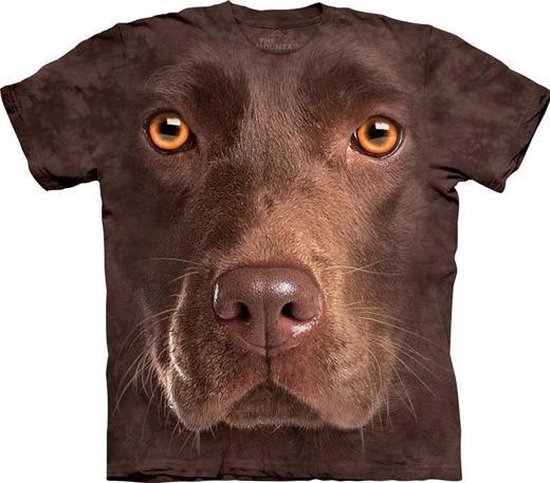 The Mountain KIDS T-shirt Chocolate Lab Face