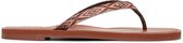 Roxy Janel Dames Slippers - Chocolate - Maat 42