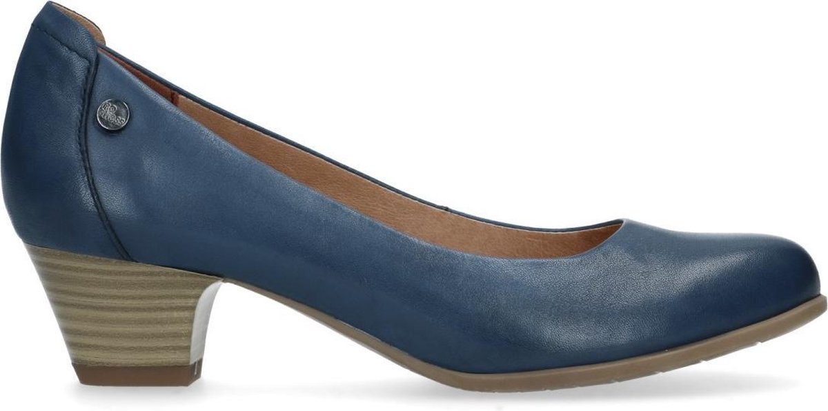 No Stress - Dames - Blauwe pumps met lage hak - Maat 41 | bol.com