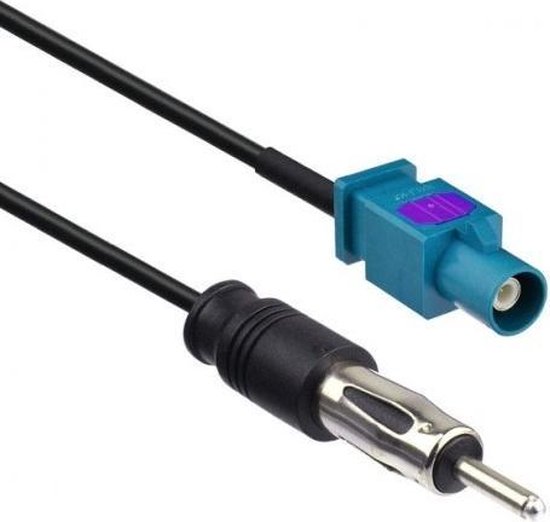 gen Wet en regelgeving bloemblad Fakra Z (m) - DIN (m) auto antenne adapter kabel - RG174 - 50 Ohm / zwart -  5 meter | bol.com