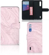 Xiaomi Mi 9 Lite Bookcase Marble Roze