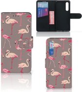 Xiaomi Mi 9 SE Telefoonhoesje met Pasjes Flamingo