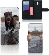 Xiaomi Redmi 8A Telefoonhoesje met Pasjes Honden Labrador