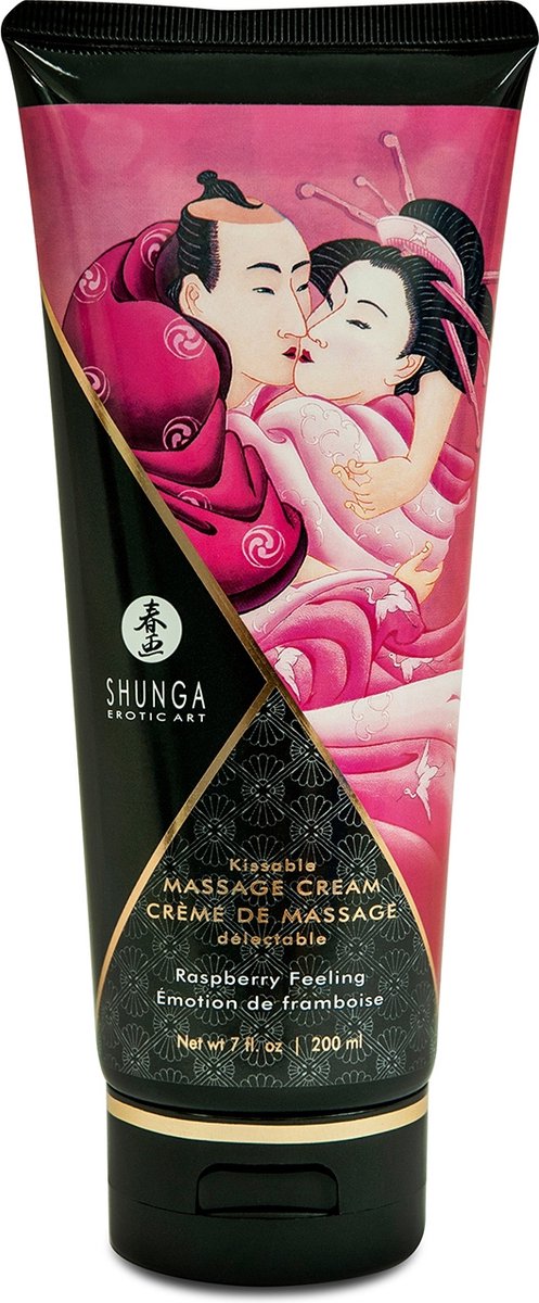 Goedkoopste Shunga - Massage Crème - Raspberry Feeling