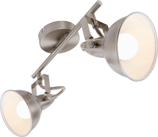 Briloner Leuchten SOFT - plafond spot 2-lichts - plafondlamp - draai- & zwenkbare - metaal - vintage  /  retro  /  industrieel - max. 40 W - 30,4 x 10 x 18,1 cm