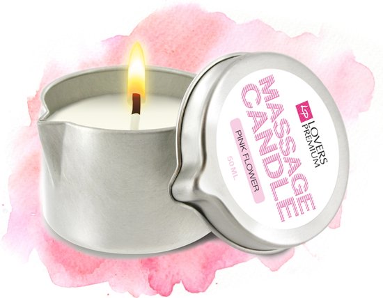 Madison alliantie Productie LoversPremium Pink Flower - Massagekaars | bol.com