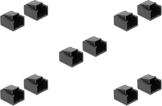 VALUE RJ45 Bus Dust Protection, Set of 10, Black