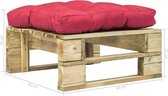 Tuinbankje Pallet (Incl LW Fleece deken) - Balkonbank  - Tuinbankje - Buitenbank- Pallet poef