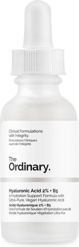 1. Beste gezichtsolie: The Ordinary Hyaluronic Acid 2%