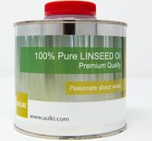 Uulki Pure Lijnolie voor de Behandeling van Hout Binnen en Buiten |Extra Zuivere Lijnzaadolie Olie (kleurloos, 500 ml)