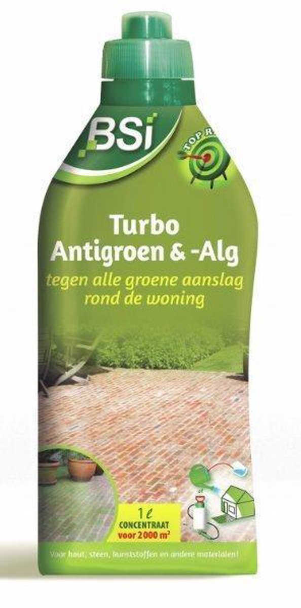 BSI - Turbo Antigroen & -Alg - Concentraat - Tegen alle groene aanslag rond de woning - 1 L voor 2000 m² van BSI — afbeelding 4