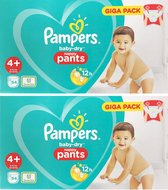 Pampers Baby Dry - maat 4+ (9-15kg) - 2 x 54 (108) stuks