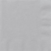 UNIQUE - 20 zilverkleurige kleine papieren servetten - Decoratie > Papieren servetten