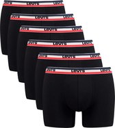 Levi Sportswear Logo (6-pack)  Onderbroek - Maat M  - Mannen - zwart/rood/wit/blauw