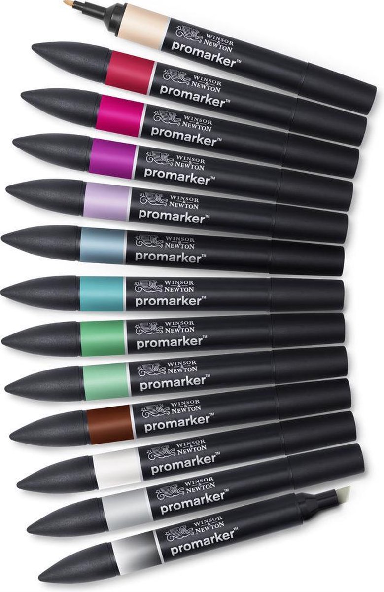 Winsor & Newton 0290142 Promarker™ 12+1 Manga Chibi | Professionele layoutmarkers & alcoholmarkers