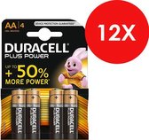 Duracell AA Plus Power - 4 stuks x 12 (48 stuks) - voordeelverpakking