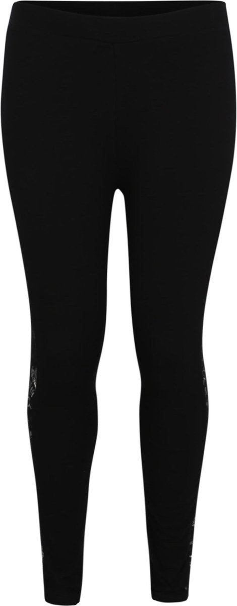 Urban Classics Lace Striped Dames Legging – 5XL Zwart