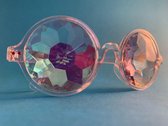 FlaneerGear® Spacebril Transparant | Caleidoscoop Bril Transparant | Kaleidoscoop Bril Transparant