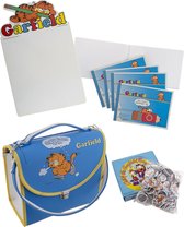 Garfield set - schrijfbord - buttons - tasje - schrijfbord - 16 delig