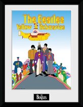 GBeye Poster - The Beatles Yellow Submarine Met Kader - 40 X 30 Cm - Bont