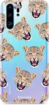 Huawei P30 Pro hoesje TPU Soft Case - Back Cover - Cheeky Leopard / Luipaard hoofden