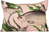 Kussen fishes together pink |40x60cm.|Imbarro Home & Fashion