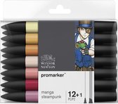 Winsor & Newton promarker™ Manga Steampunk 12+1 set