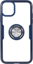 Handige telefoonhoes met vingerring voor iPhone 11 Pro 5.8 inch- Blauw