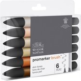 Winsor & Newton Promarker Brush ™ Skin Tones 6 set