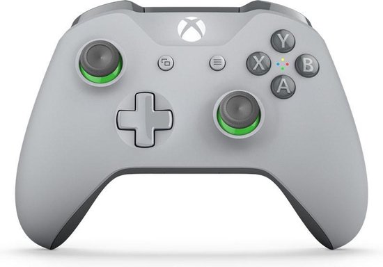Xbox One Draadloze Controller - Grijs & Groen - Microsoft