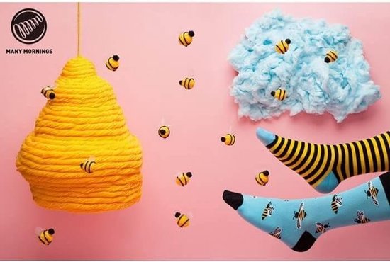 Many Mornings sokken Bee Beey - Unisex - Maat: 39-42 | bol