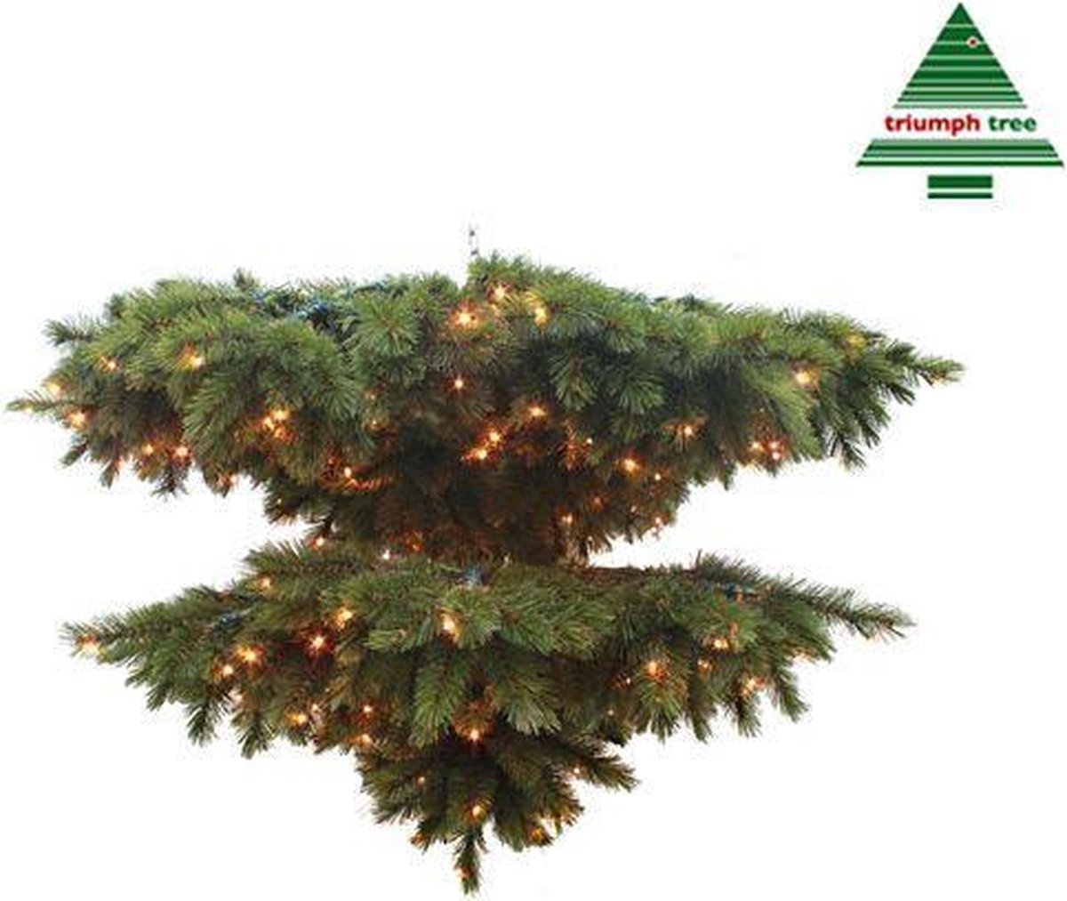 Triumph Tree - Forest frosted pine kroonluchter frosted, groen LED - d102cm