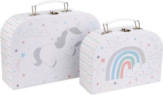 Sass & Belle - Koffer set Baby Unicorn | bol.com