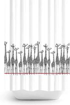 Zethome Giraffe- Douchegordijn Waterdicht - 180x200 cm - Ringen inclusief - Anti Schimmel - Badkamer Gordijn - Shower Curtain - Sneldrogend - Wasbaar