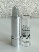Leticia Well - Glitter Lipstick - transparant/doorzichtig/naturel met zilver glitters - nummer 13 - 3,8 gram inhoud