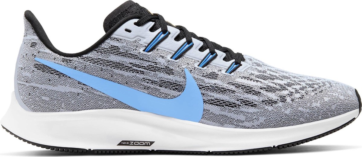 Nike Air Zoom Pegasus 36 Heren Sportschoenen - White/University Blue-Black - Maat 46 Nike Air Zoom Pegasus 36 Heren Sportschoenen - White/University Blue-Black - Maat 46