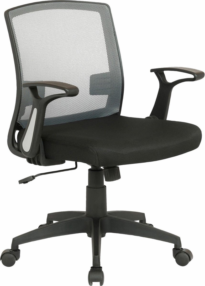 CLP Renton Bureaustoel - Microvezel zwart/grijs