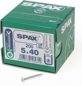 Spax Spaanplaatschroef Verzinkt Torx 5.0 x 40 - 200 stuks