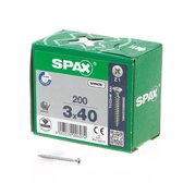 Spax Spaanplaatschroef Verzinkt PK 3.0 x 40 - 200 stuks