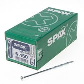 Spax Spaanplaatschroef Verzinkt PK 6.0 x 150 - 100 stuks