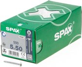 Spax Spaanplaatschroef platverzonken kop verzinkt pozidriv 5.0x50mm (per 500 stuks)