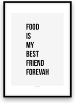 Poster - A4 - Food is my BFF forevah