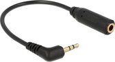 Câble audio noir DeLOCK 0,17 m 2,5 mm / 3,5 mm 0,17 m 2,5 mm 3,5 mm