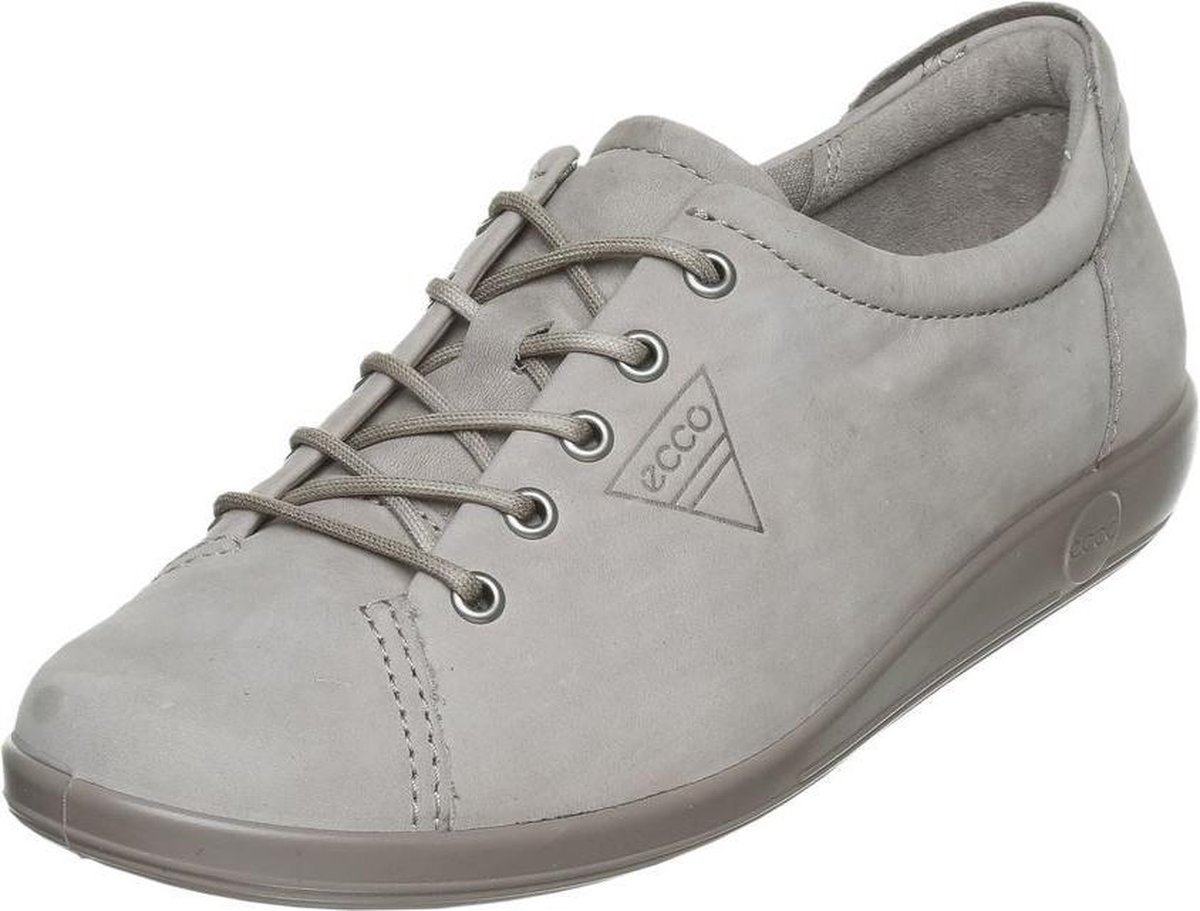 Ecco Soft 2.0 veterschoenen grijs | bol.com