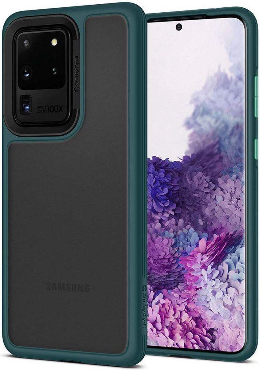 Spigen Cyrill Color Brick Samsung Galaxy S20 Ultra Hoesje Green